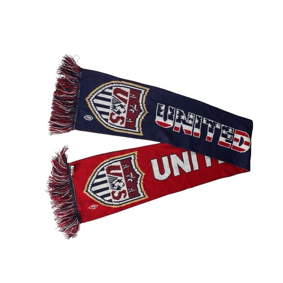 USA SCARF UNITED STATES SOCCER TEAM WORLD CUP MADE IN ENGLAND - Picture 1 of 7